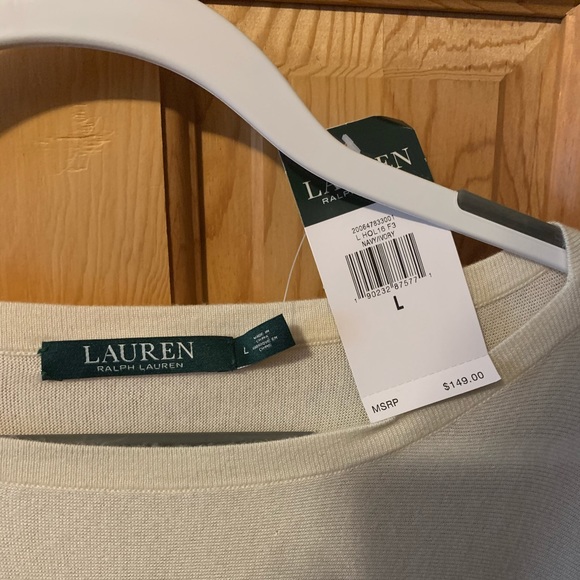 Ralph Lauren Navy/Ivory Sweater Dress - Never Worn - Picture 2 of 5